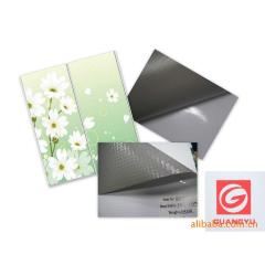 厂家优惠供应玻璃移门专用pvc灰白写真布,灰白布，强化玻璃专用