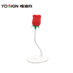 玫瑰花迷你台灯 可充电可定制logo 三挡变光 可用于卧室床头礼品