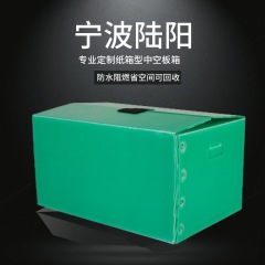 源头厂家PP中空板周转箱绿色可折叠纸箱结构箱子带印刷包装箱  Ly20522 1PCS起批