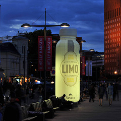 发光充气瓶模型广告啤酒瓶模型饮料瓶模型夜晚广告灯箱