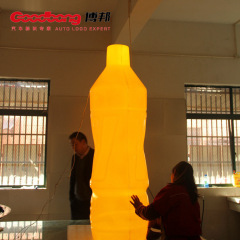 厂家直供亚克力立体饮料瓶灯箱 异形厚片吸塑拼接发光灯箱制作 1平方米起批