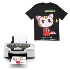 T-shirt transfer paper/inkjet heat transfer paper for dark-colored cotton/A4 Printing transfer paper UNEWPRINT