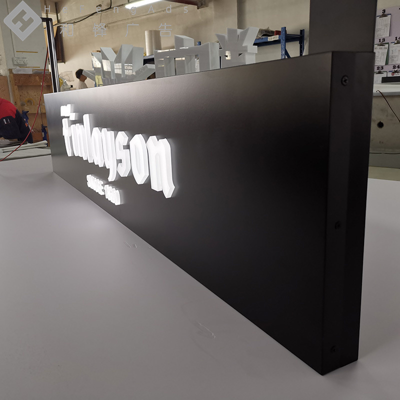 发光灯箱商场超市指示牌双面不锈钢导视牌车站车库发光吊牌灯箱烤漆