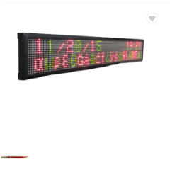 Single line or two lines alternative tri-color moving message LED panel Green 1 - 99 Boxes