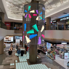 LED柱形屏柔性屏商场展厅造型屏透明屏P8异形屏 10-49件