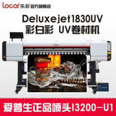 locor乐彩Deluxejet1830UV压电高精度彩白彩UV卷材写真机 1.8米户内外打印玻璃门 官方标配已选中 彩白彩