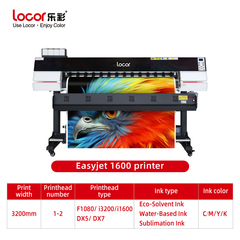 LOCOR Easyjet 1.6m Eco Solvent Banner Printer 1 pcs  xp600 
