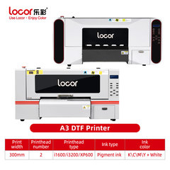 LOCOR LC-A3W 30DTF Cloths Printer 2PCS XP600/I3200 2 PCS XP600