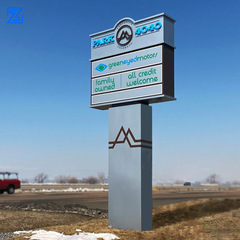 不锈钢户外景点广场商业街导视牌发光字指示牌标识总平图厂家直销