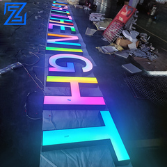 广告牌制作不锈钢背发光字门头招牌led亚克力发光字精工广告字