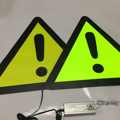 0.5mm厚超薄可卷柔性发光交通发光标识展示牌包含驱动器_copy